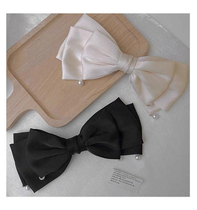 princess bow knot cloth patchwork hair clip