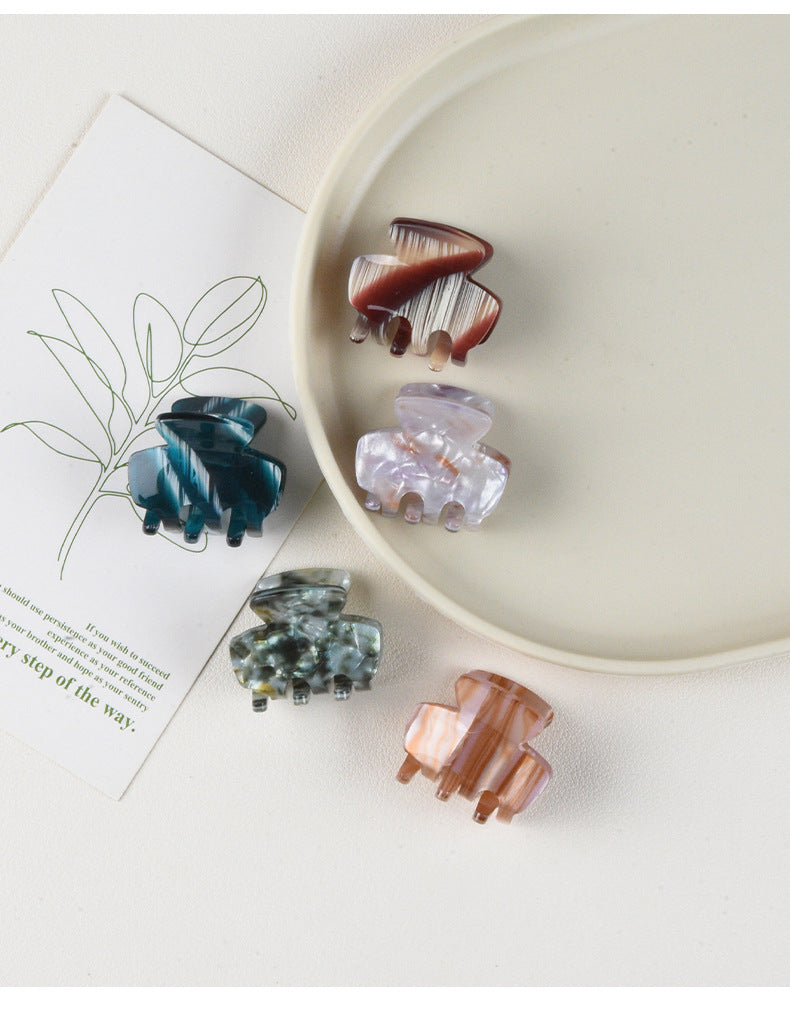 Women's Simple Style Marble Plastic Hair Claws