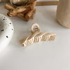 new milk tea coffee color clip elegant temperament hairpin simple hair accessories