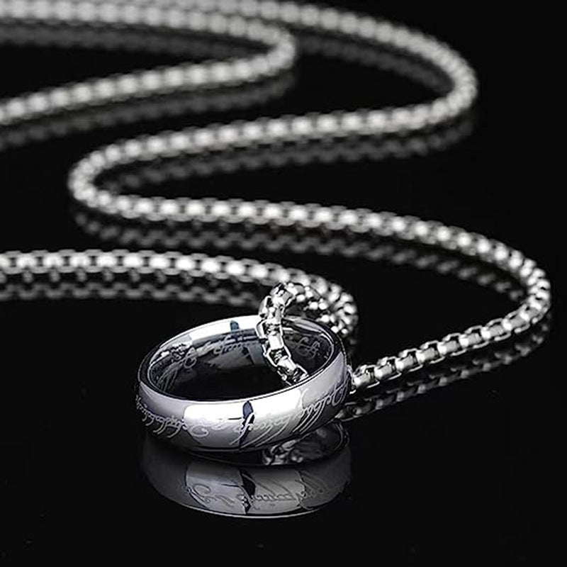 Jewelry Streetwear Letter 304 Stainless Steel Plating Pendant Necklace