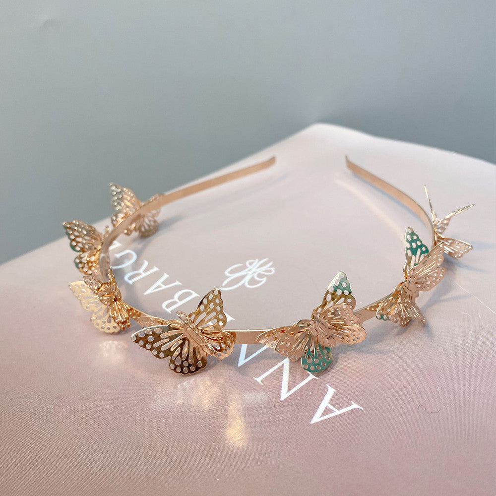 fashion hollow butterfly headband