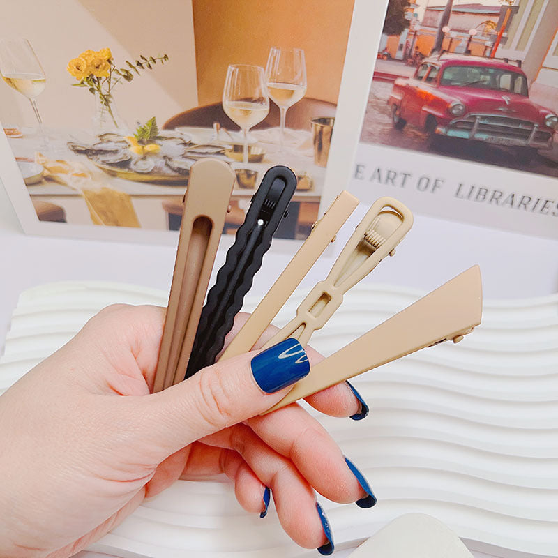 retro geometric metal stoving varnish hair clip