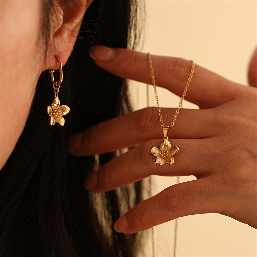 Jewelry Simple Style Classic Style Heart Shape 304 Stainless Steel Plating Pendant Necklace