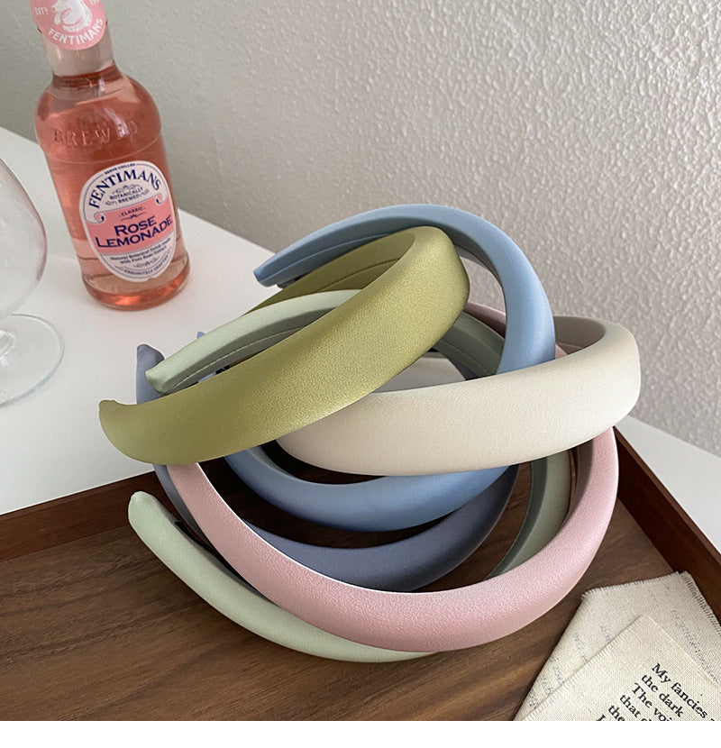 simple style solid color cloth handmade hair band 1 piece