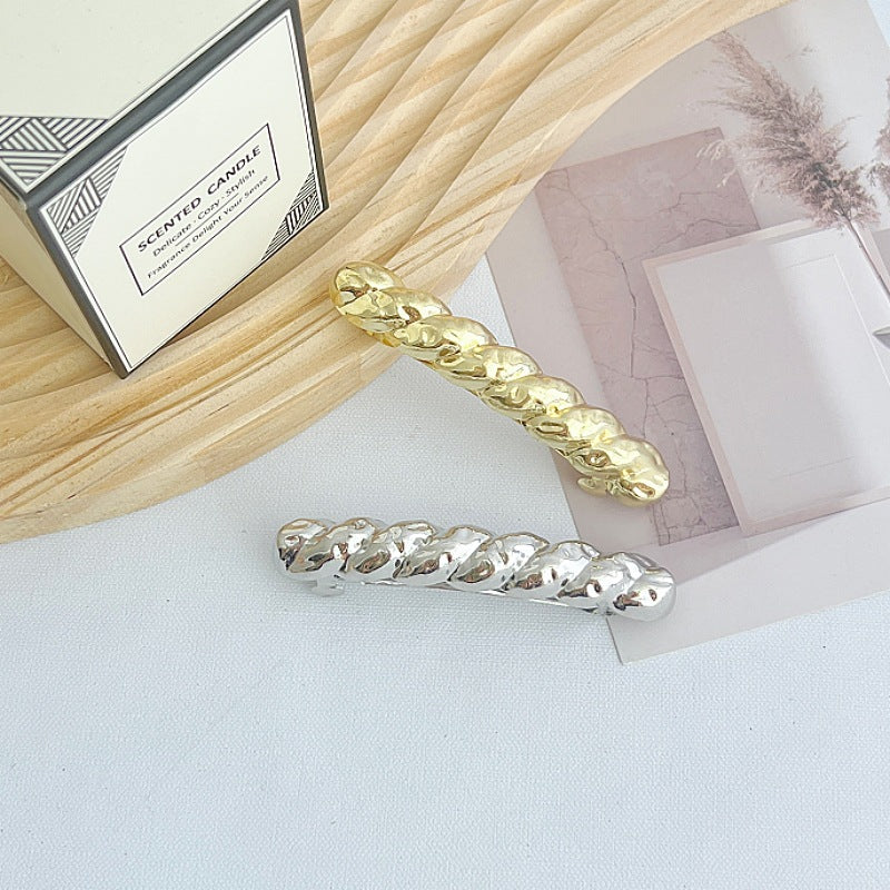 Women's Casual Simple Style Solid Color Alloy Plating Hair Clip