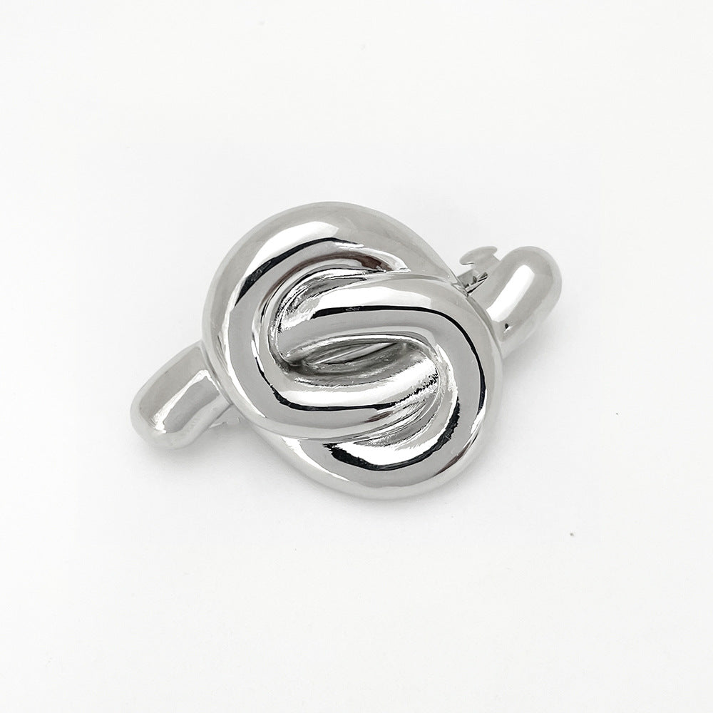 Women's Simple Style Classic Style Solid Color Alloy Criss Cross Tassel Plating Hair Clip