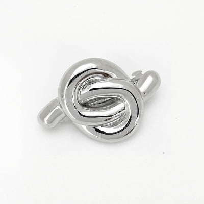 Women's Simple Style Classic Style Solid Color Alloy Criss Cross Tassel Plating Hair Clip