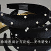 black velvet headband pearls headband retro korean headdress