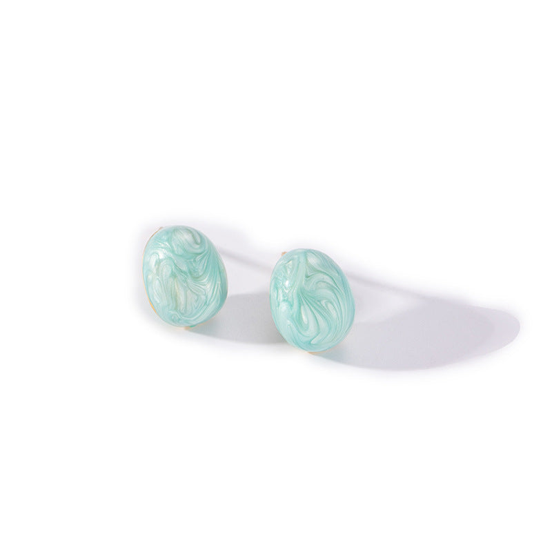 1 Pair Casual Simple Style Geometric Plating Titanium Steel Ear Studs