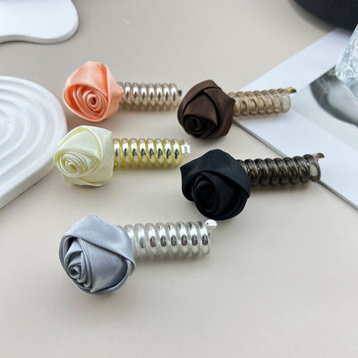 Women's Elegant Simple Style Rose Plastic Hair Tie