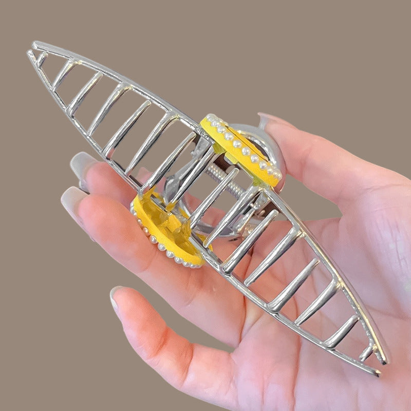 Women's Basic Simple Style Smile Face Metal Hair Claws