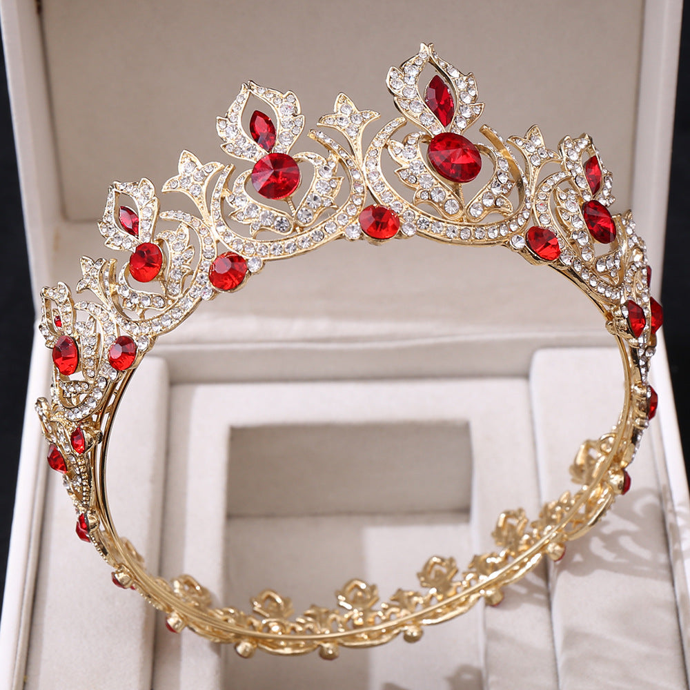 fashion crown alloy inlay rhinestones crown 1 piece