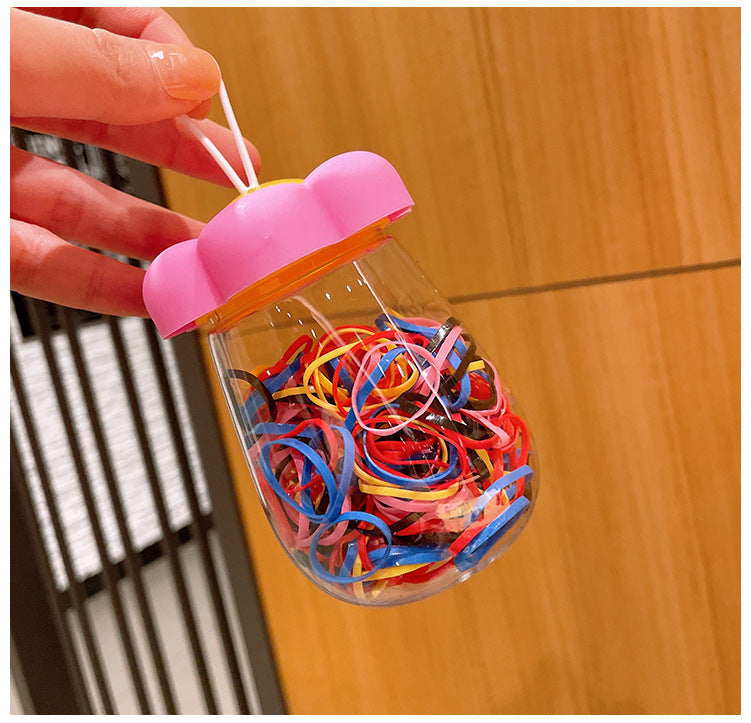 simple style colorful flower plastic polishing rubber band 1 piece