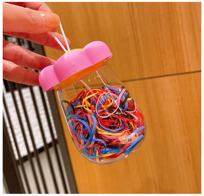 simple style colorful flower plastic polishing rubber band 1 piece