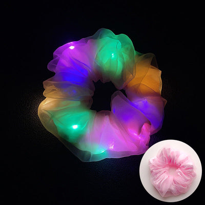 Women's Casual Simple Style Round Dots Solid Color Cloth Hair Tie