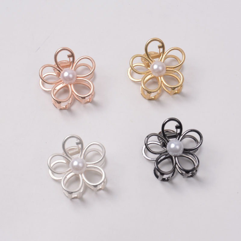 Women's Elegant Flower Alloy Plating Hair Claws