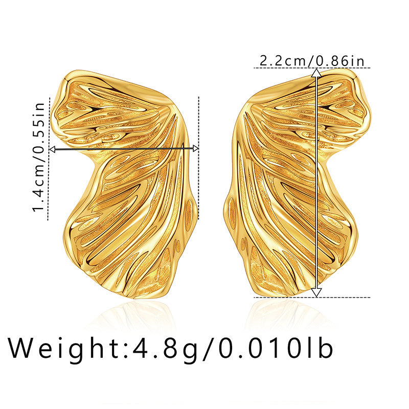 1 Pair Simple Style Classic Style Butterfly Plating Copper Ear Studs