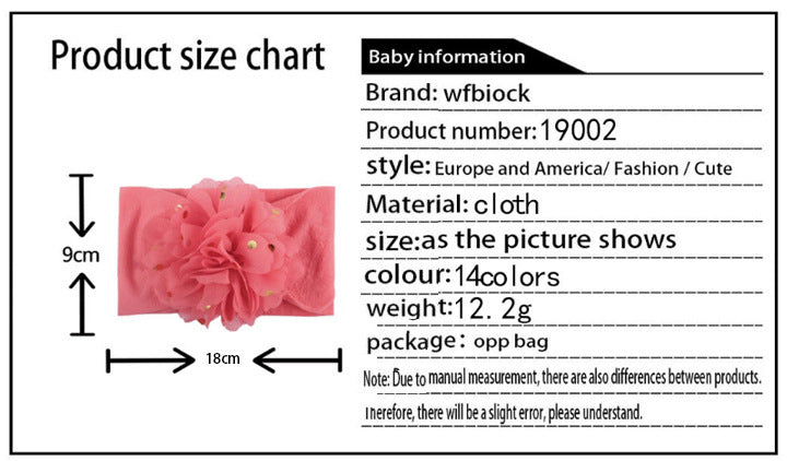 cute flower cloth hair band