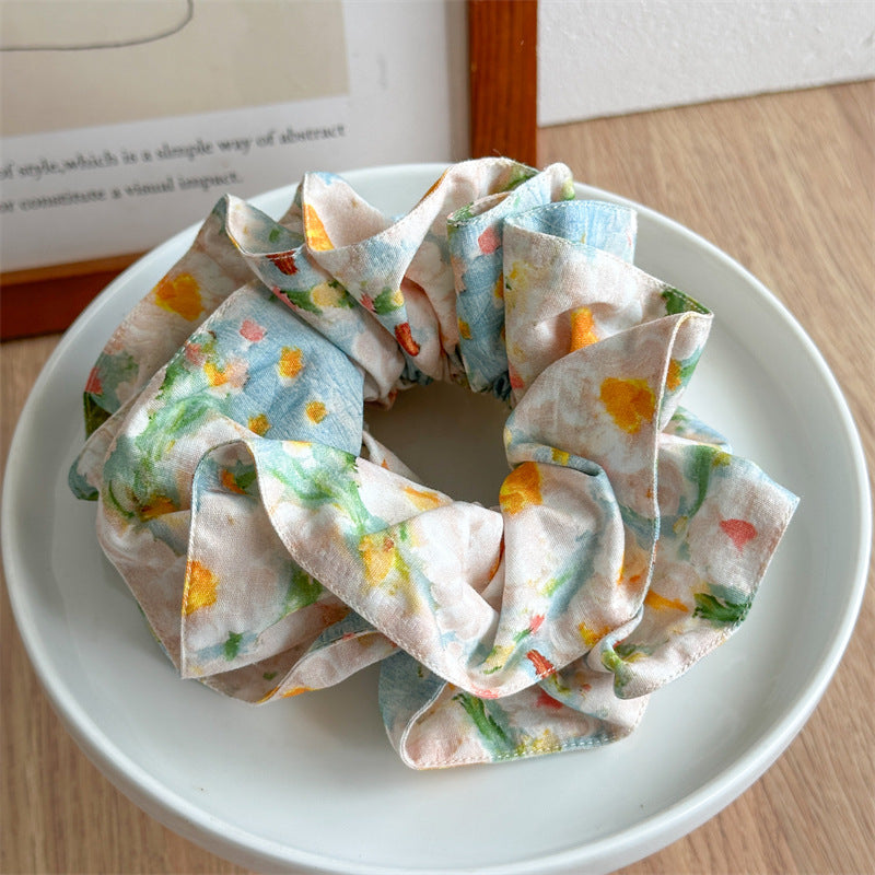 Women's Simple Style Classic Style Color Block Cloth Handmade Hair Tie