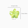 Women's Simple Style Floral Plastic Resin Stoving Varnish Hair Claws