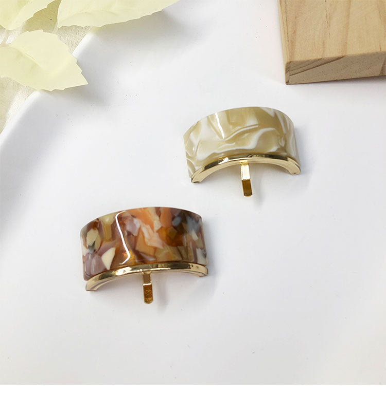 Women's Streetwear U Shape Acetic acid sheets Metal Hair Clip Hair hook