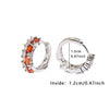 1 Pair Simple Style Geometric Plating Copper Zircon Earrings