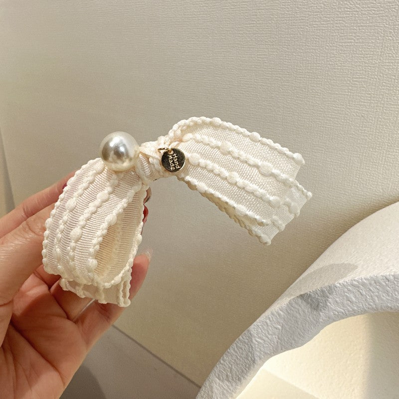 Women's Sweet Bow Knot Cloth Hair Clip