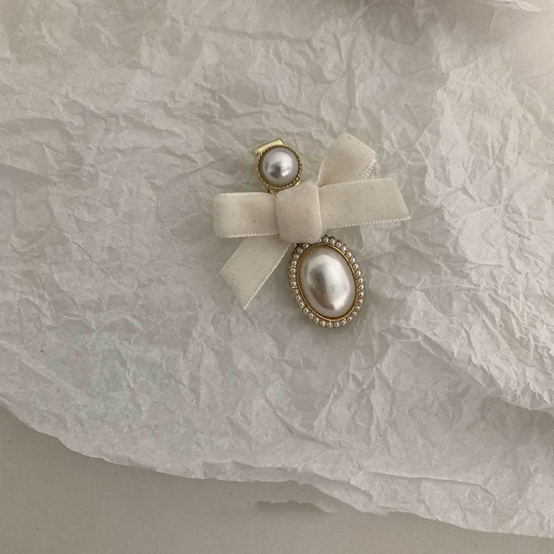 Women's Elegant Classic Style Bow Knot Cloth Hair Clip Hair Tie