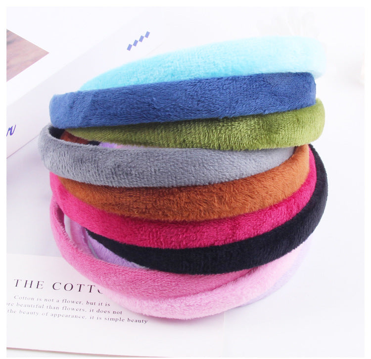 simple style plaid cloth hair band 1 piece