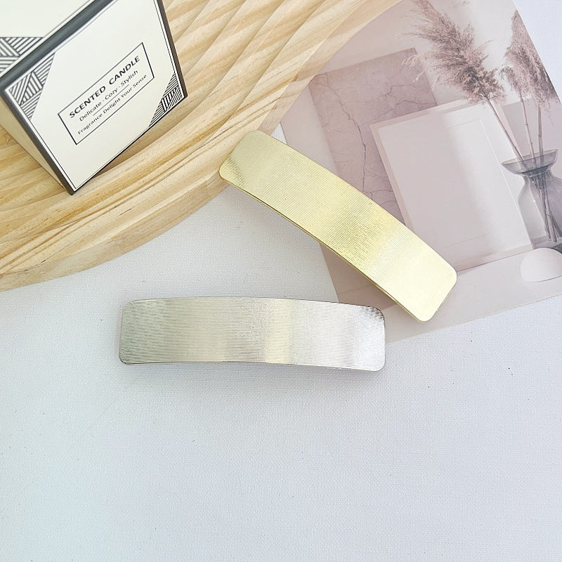 Women's Casual Simple Style Solid Color Alloy Plating Hair Clip