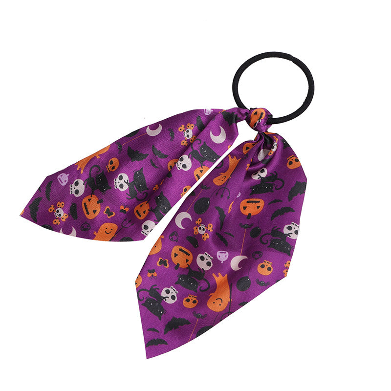 Halloween Exaggerated Women's Pumpkin Ghost Hair Tie