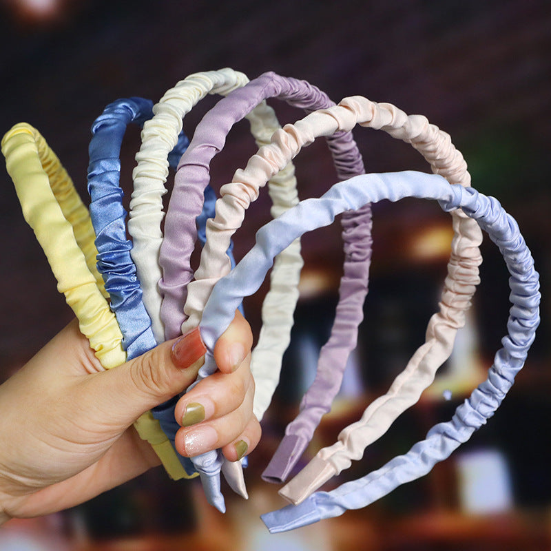 fashion waves solid color plastic hair band 1 piece