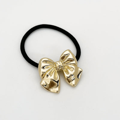 Women's Lady Bow Knot Alloy Plating Hair Tie