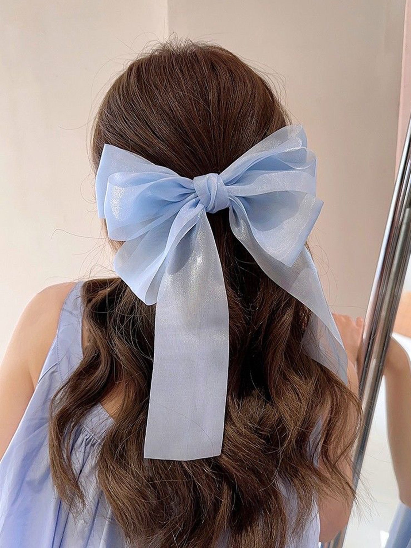 Women's Sweet Bow Knot Gauze Hair Clip