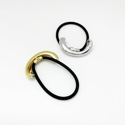 Women's Simple Style Geometric Alloy Plating Hair Tie