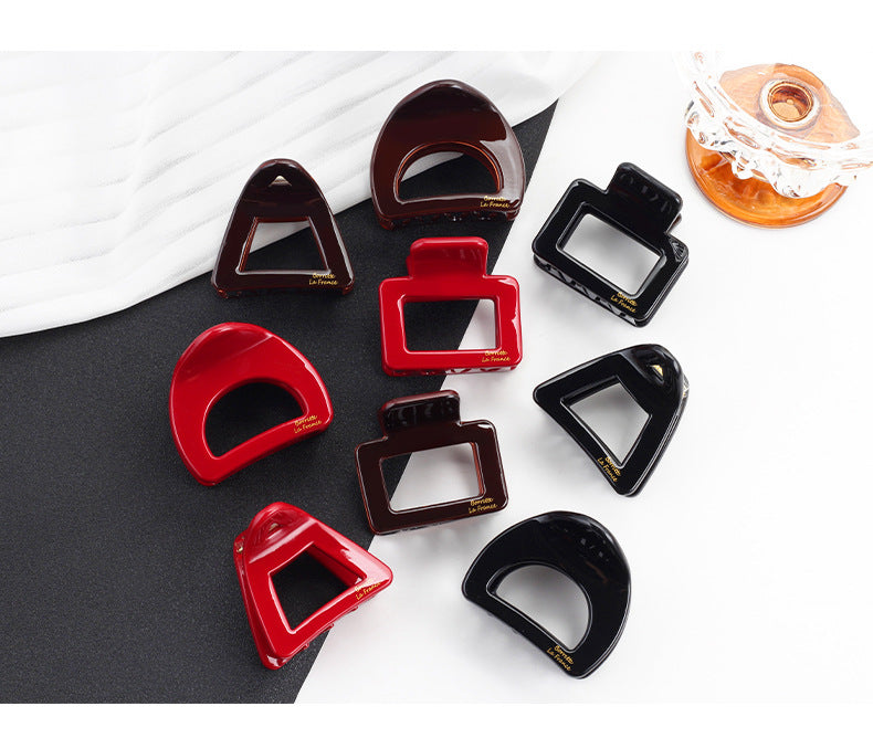 Women's Lady Geometric Plastic Hair Claws