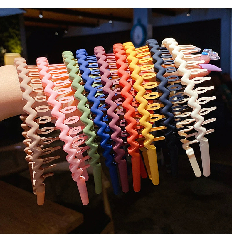 kid's korean style stripe waves arylic stoving varnish