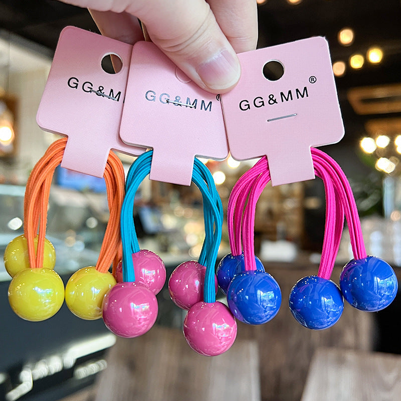 Kid'S Cute Simple Style Color Block Arylic Hair Tie