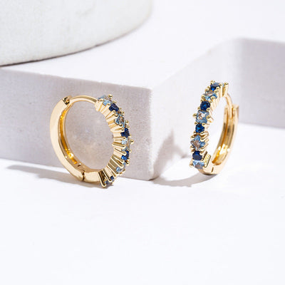 1 Pair Casual Elegant Geometric Plating Copper Zircon Earrings