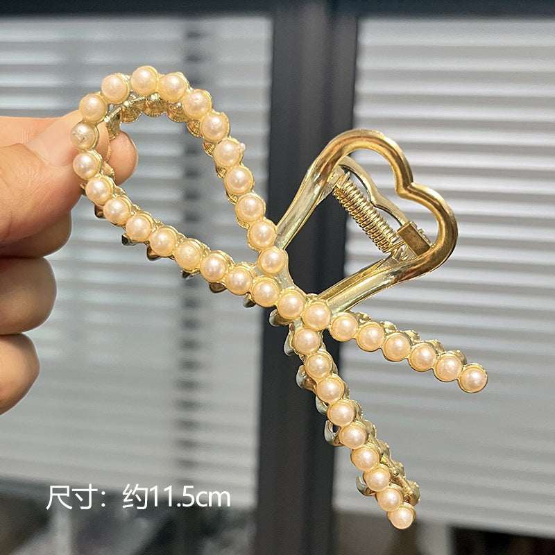 fashion flower metal plating artificial rhinestones hair claws 1 piece