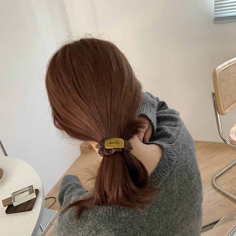 Women's Casual Simple Style Letter Flower Metal Hair Tie