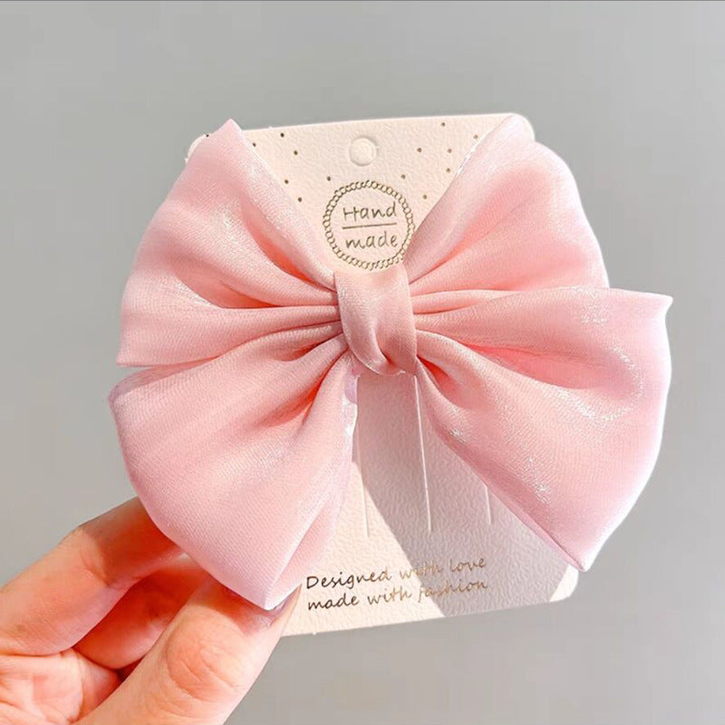 sweet bow knot cloth hair clip