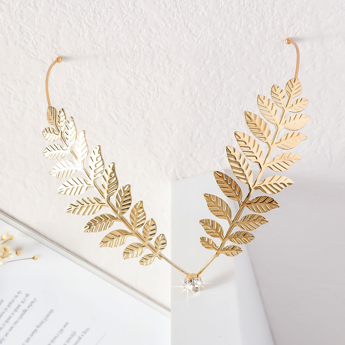 Women's Sweet Simple Style Geometric Leaves Iron Plating Hair Band