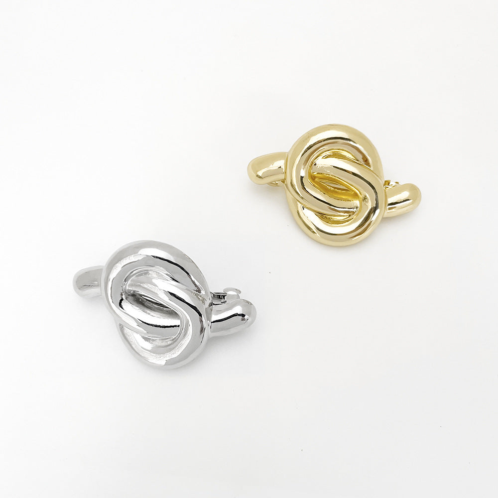 Women's Simple Style Classic Style Solid Color Alloy Criss Cross Tassel Plating Hair Clip