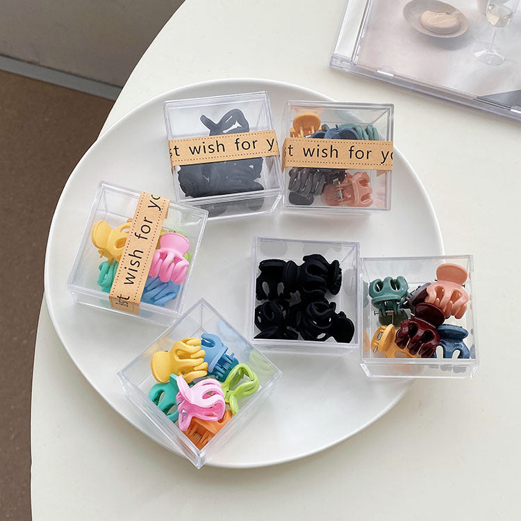 women's sweet simple style geometric plastic/resin headwear stoving varnish hair clip