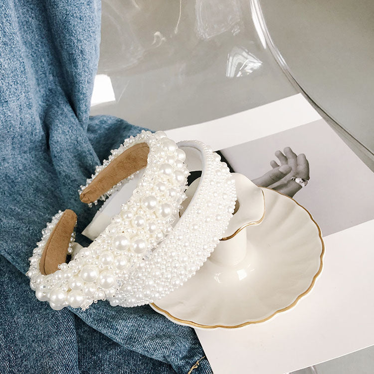 fashion full pearl headband
