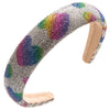 Women's Simple Style Color Block Cloth Inlay Rhinestones Hair Band