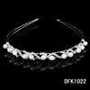 simple style crown flower copper inlay artificial pearls rhinestones hair band 1 piece