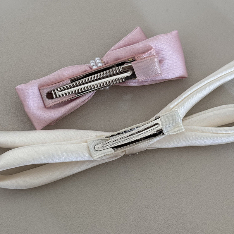 Women's Sweet Simple Style Bow Knot Cloth Hair Clip Hair Tie