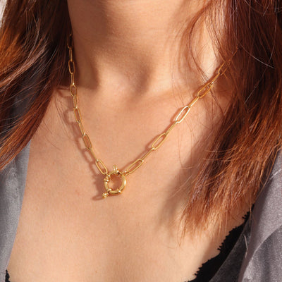 Jewelry Retro Simple Style Geometric Titanium Steel Plating Pendant Necklace